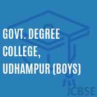 Govt. Degree College, Udhampur (Boys) Logo