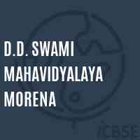 D.D. Swami Mahavidyalaya Morena College Logo