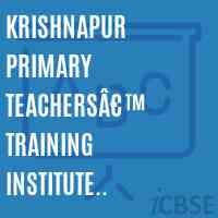 KRISHNAPUR PRIMARY TEACHERSâ€™ TRAINING INSTITUTE BIRBHUM Logo