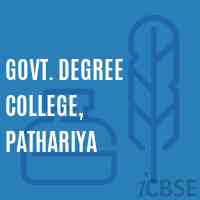 Govt. Degree College, Pathariya Logo