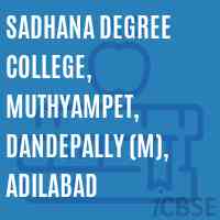 Sadhana Degree College, Muthyampet, Dandepally (M), Adilabad Logo