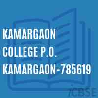 Kamargaon College P.O. Kamargaon-785619 Logo
