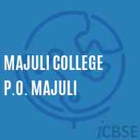 Majuli College P.O. Majuli Logo