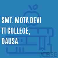 Smt. Mota Devi TT College, Dausa Logo