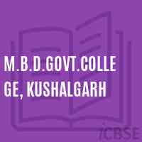M.B.D.Govt.College, Kushalgarh Logo