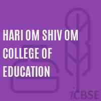 Hari Om Shiv Om College of Education Logo