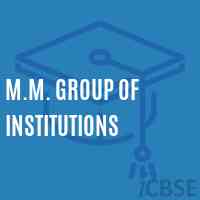 M.M. Group of Institutions College Logo
