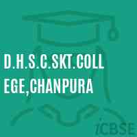 D.H.S.C.Skt.College,Chanpura Logo