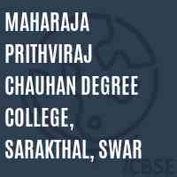 Maharaja Prithviraj Chauhan Degree College, Sarakthal, Swar Logo