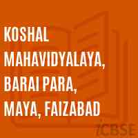 Koshal Mahavidyalaya, Barai Para, Maya, Faizabad College Logo