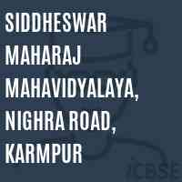 Siddheswar Maharaj Mahavidyalaya, Nighra Road, Karmpur College Logo