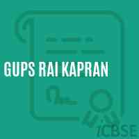 Gups Rai Kapran School Logo