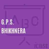 G.P.S. Bhikhnera Primary School Logo