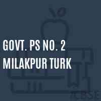Govt. Ps No. 2 Milakpur Turk Primary School Logo