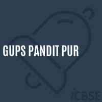 Gups Pandit Pur Middle School Logo