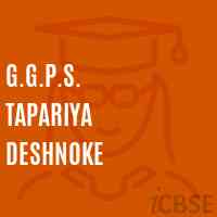 G.G.P.S. Tapariya Deshnoke Primary School Logo