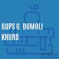 Gups G. Dumoli Khurd Middle School Logo