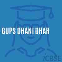 Gups Dhani Dhar Middle School Logo