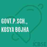 Govt.P.Sch., Kosya Bojha Primary School Logo