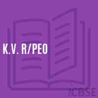 K.V. R/peo Senior Secondary School Logo