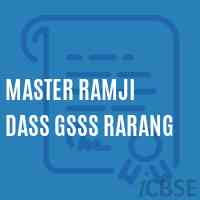 Master Ramji Dass Gsss Rarang High School Logo