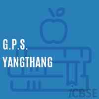 G.P.S. Yangthang Primary School Logo