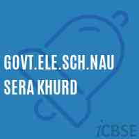 Govt.Ele.Sch.Nausera Khurd Primary School Logo