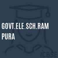 Govt.Ele.Sch.Ram Pura Primary School Logo
