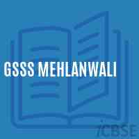 Gsss Mehlanwali High School Logo