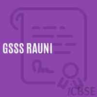 Gsss Rauni High School Logo