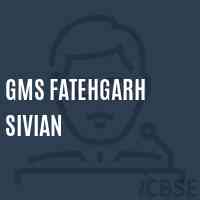 Gms Fatehgarh Sivian Middle School Logo