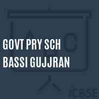 Govt Pry Sch Bassi Gujjran Primary School Logo