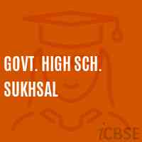 Govt. High Sch. Sukhsal Secondary School Logo
