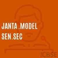 Janta .Model Sen.Sec Senior Secondary School Logo