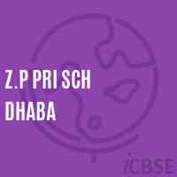 Z.P Pri Sch Dhaba Primary School Logo