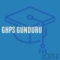 Ghps Gunduru Middle School Logo