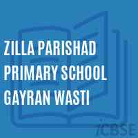 Zilla Parishad Primary School Gayran Wasti Logo