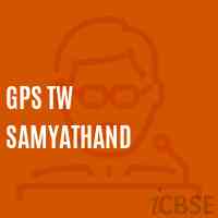 Gps Tw Samyathand Primary School Logo