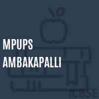 Mpups Ambakapalli Middle School Logo