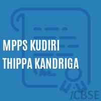 Mpps Kudiri Thippa Kandriga Primary School Logo