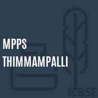 Mpps Thimmampalli Primary School Logo
