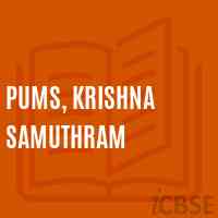Pums, Krishna Samuthram Middle School Logo