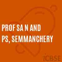Prof SA N and PS, Semmanchery Middle School Logo