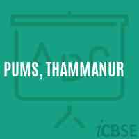 PUMS, Thammanur Middle School Logo