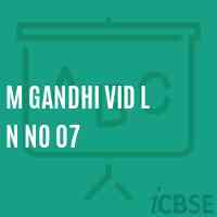 M Gandhi Vid L N No 07 Middle School Logo