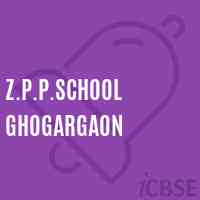 Z.P.P.School Ghogargaon Logo