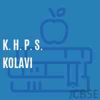 K. H. P. S. Kolavi Middle School Logo