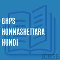Ghps Honnashettara Hundi Middle School Logo