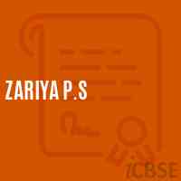 Zariya P.S Primary School Logo