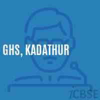 Ghs, Kadathur Secondary School Logo